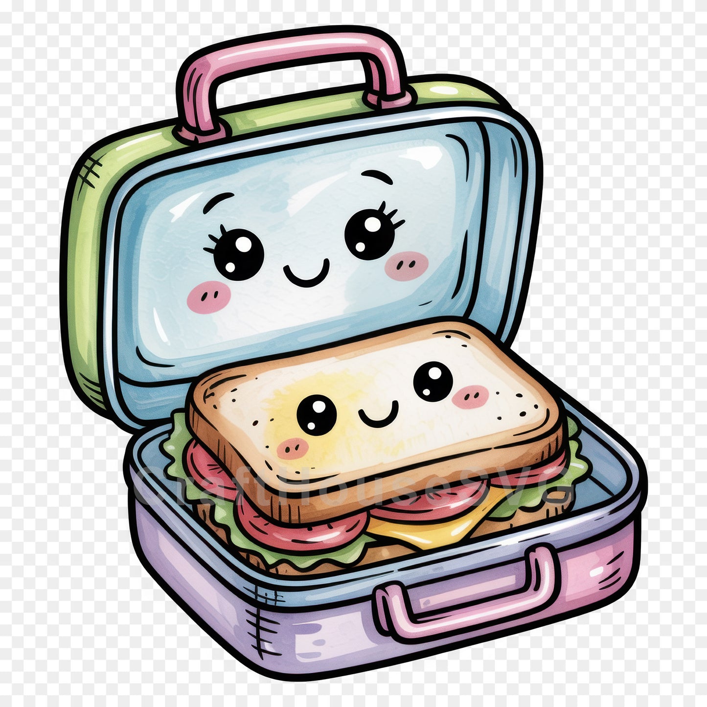 Kawaii Back to School Clipart Bundle