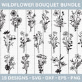 Wildflower Bouquet SVG Bundle