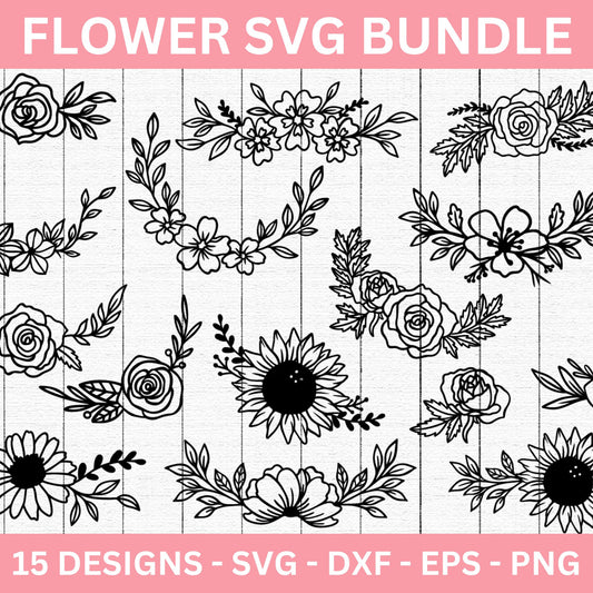 Flowers SVG Bundle - Craft House SVG