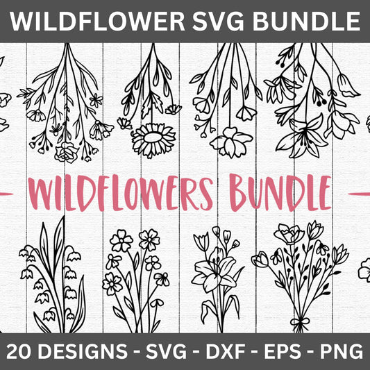 Wildflowers SVG Bundle