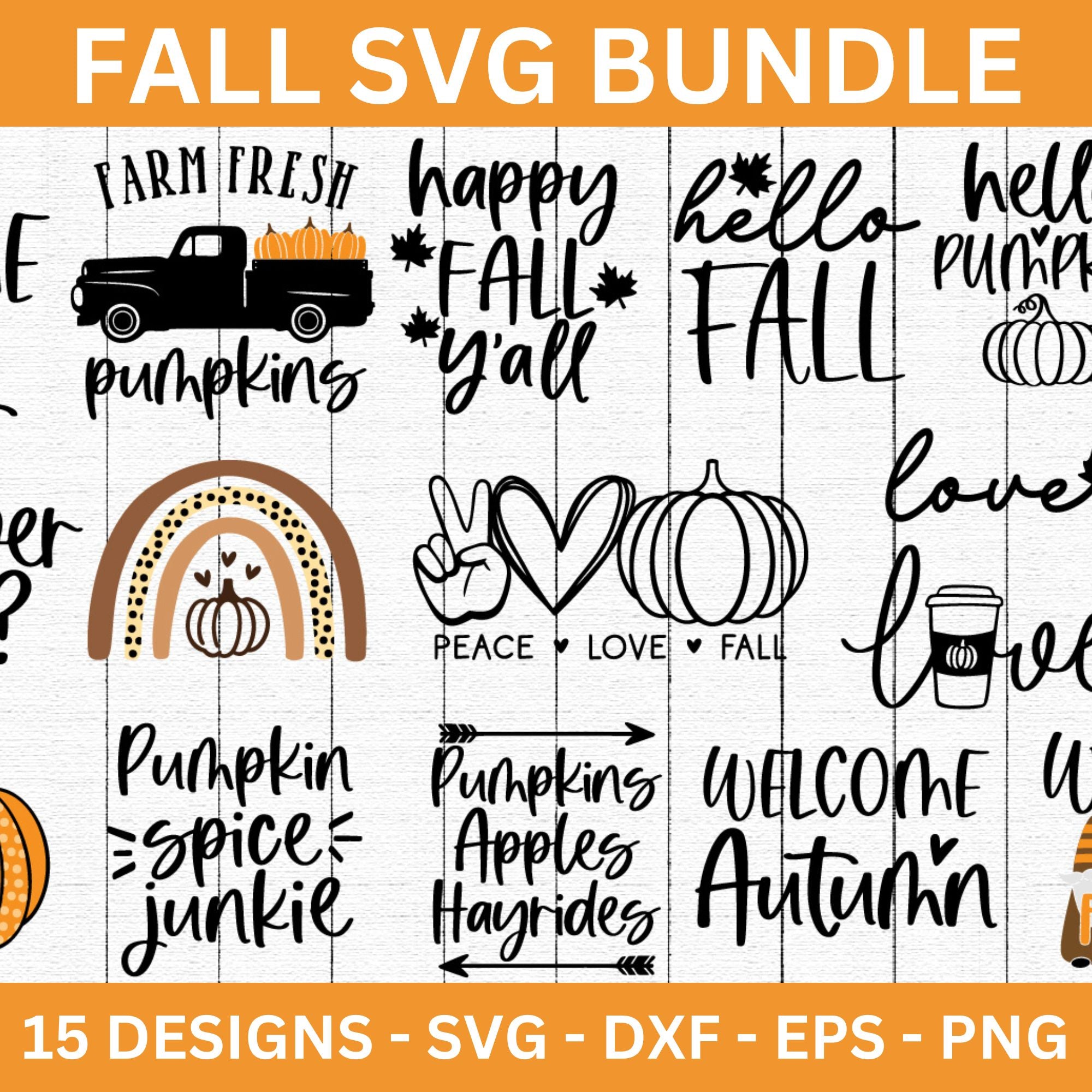 Fall SVG Bundle Autumn Cut Files