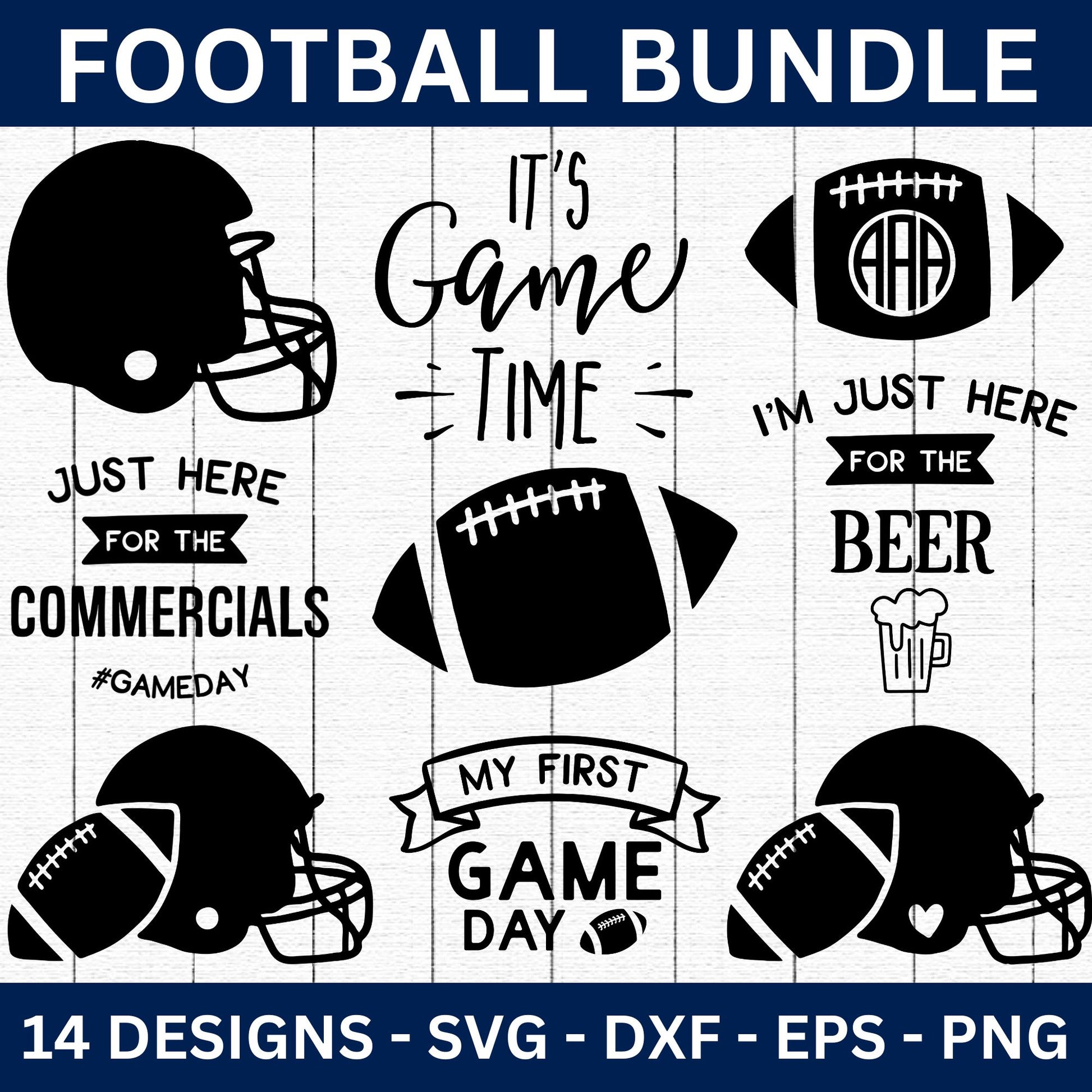 Game Day Football SVG Bundle - Craft House SVG