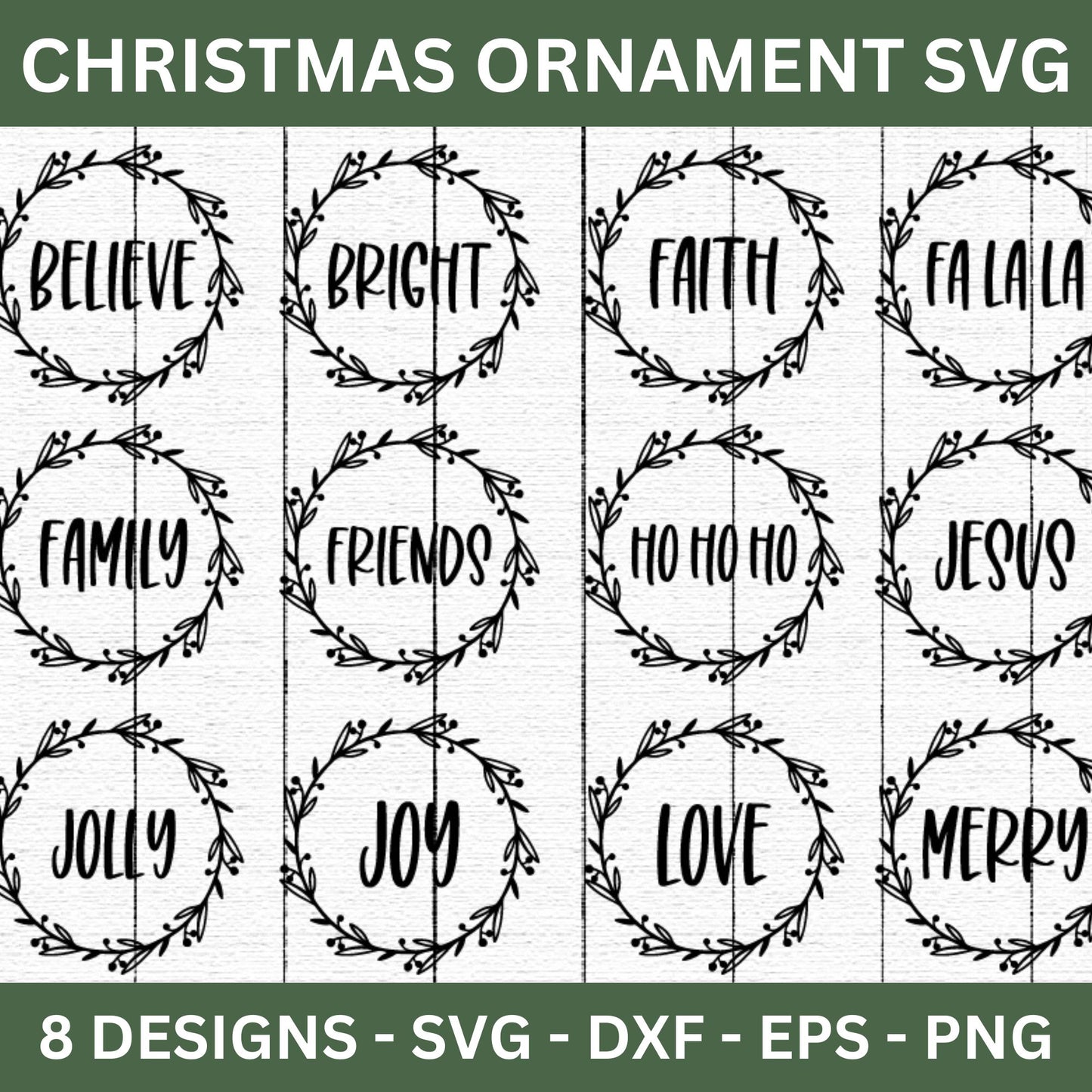 Christmas Ornament SVG Bundle - Craft House SVG