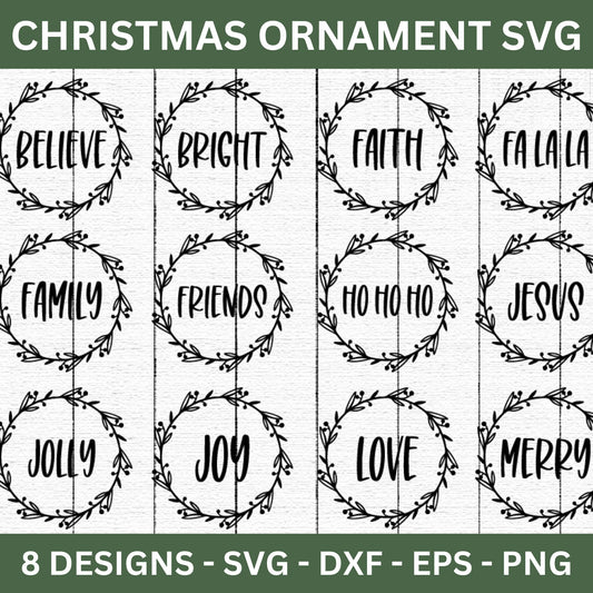 Christmas Ornament SVG Bundle - Craft House SVG