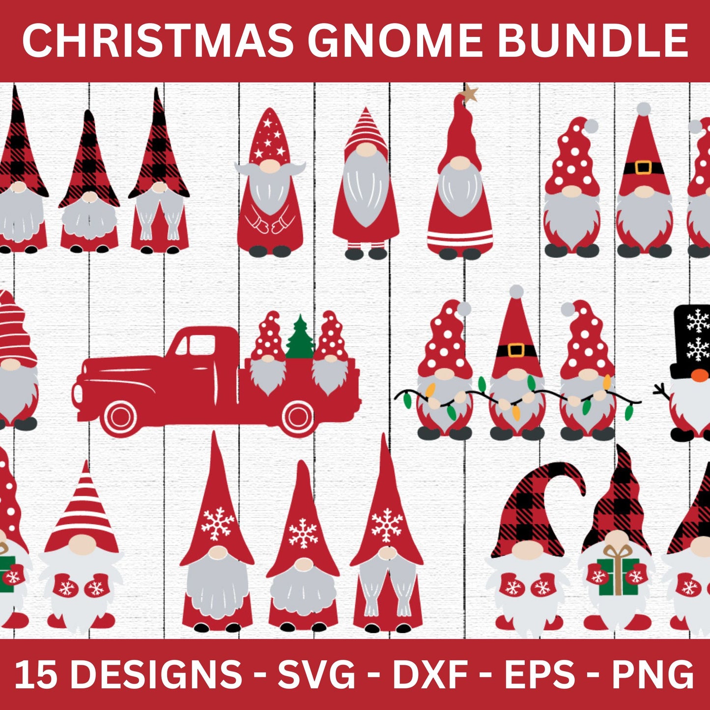 Christmas Gnomes SVG Bundle