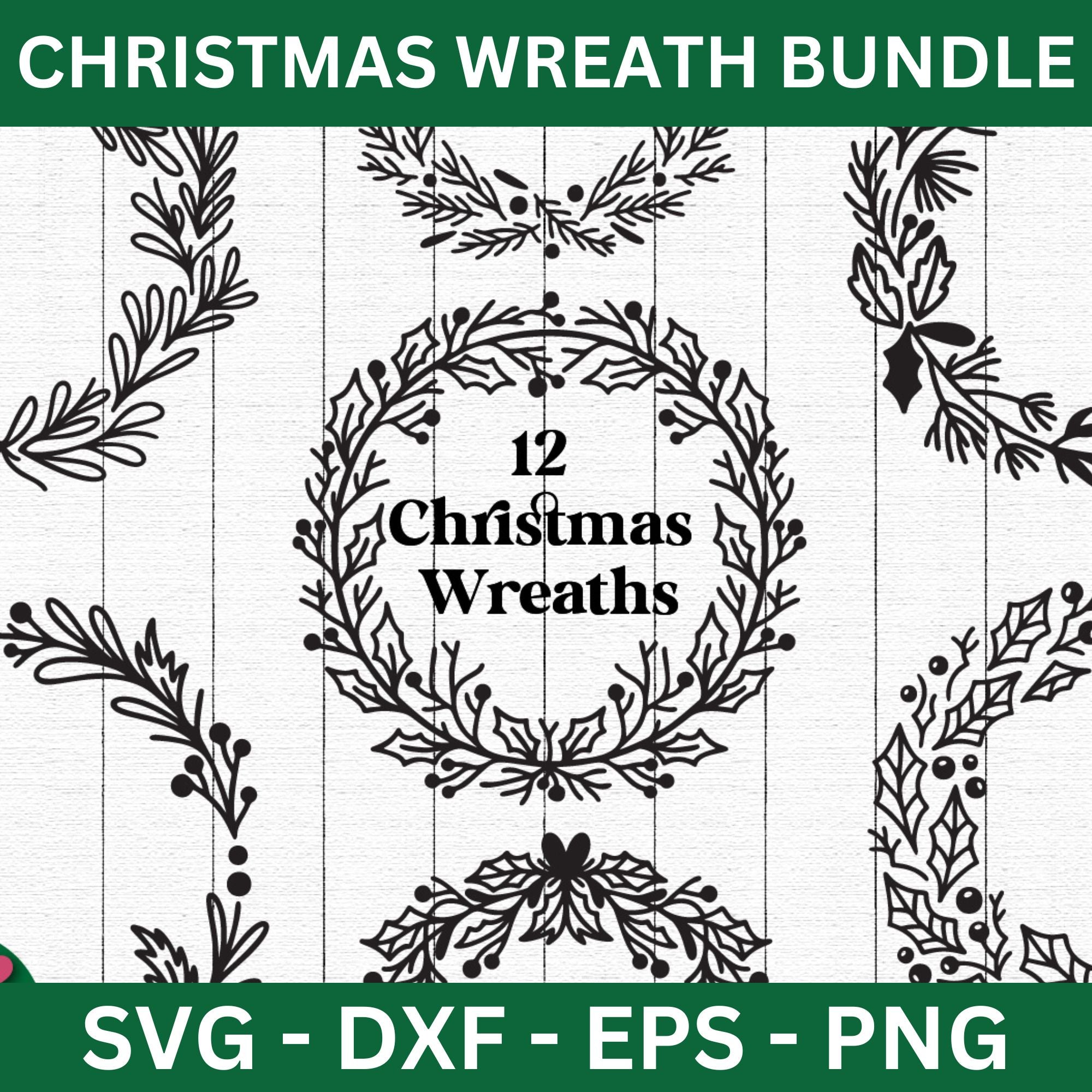 Christmas Wreaths SVG Bundle