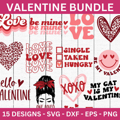 Valentine's Day SVG Cut File Bundle - Craft House SVG