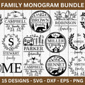 Family Monogram SVG Bundle