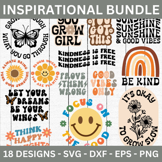 Inspirational Retro SVG Bundle