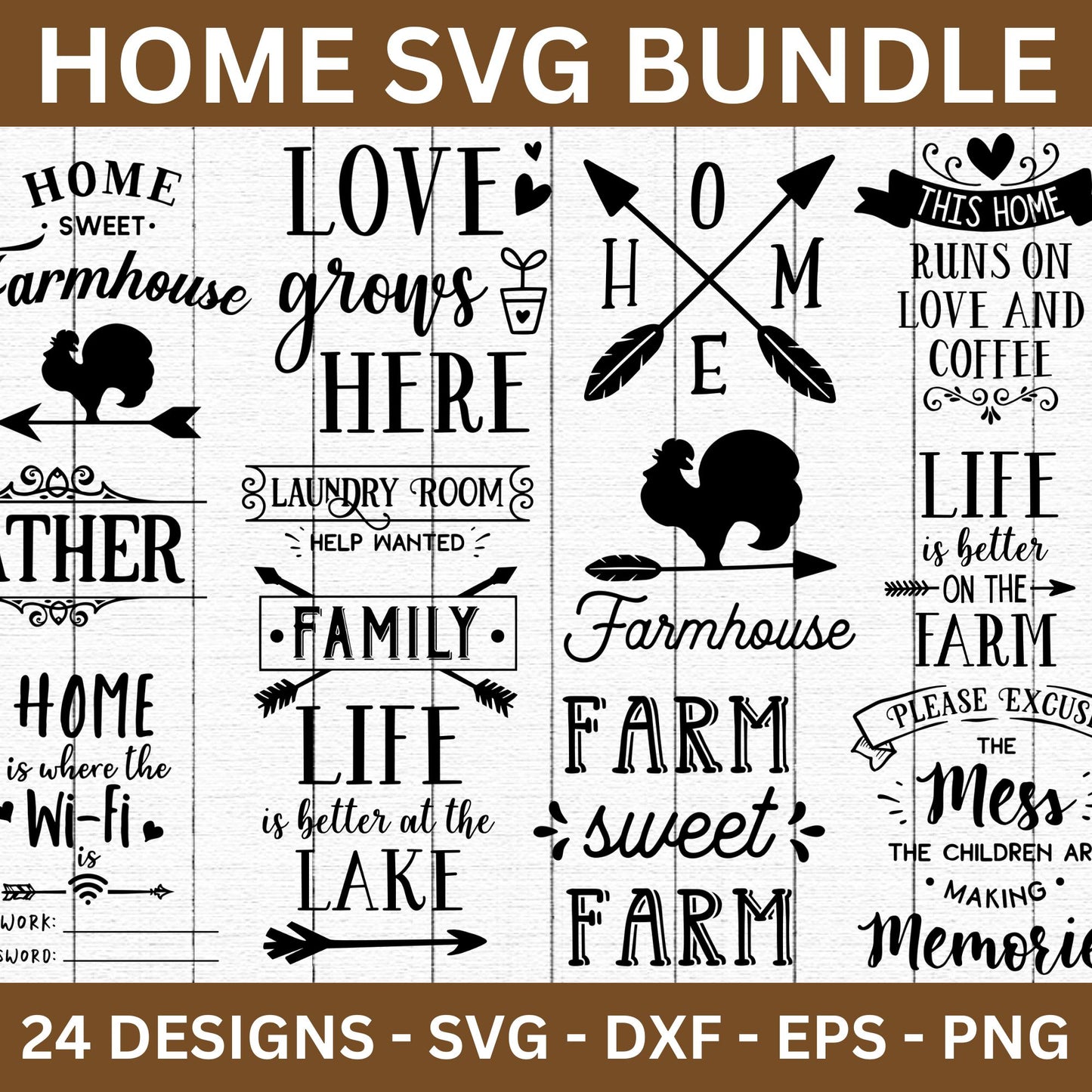 Home SVG Bundle - Craft House SVG