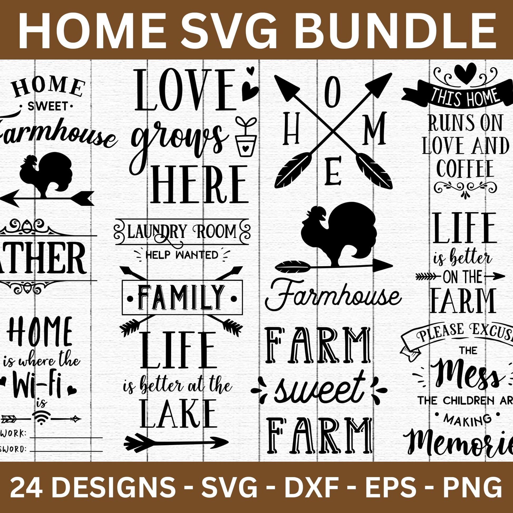 Home SVG Bundle - Craft House SVG
