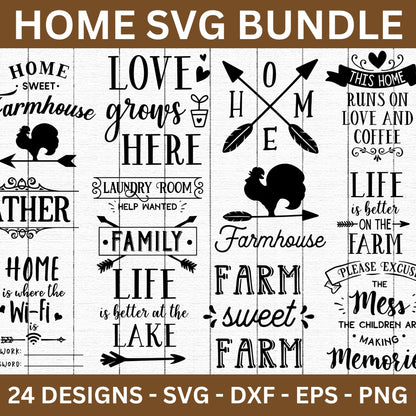 Home SVG Bundle - Craft House SVG