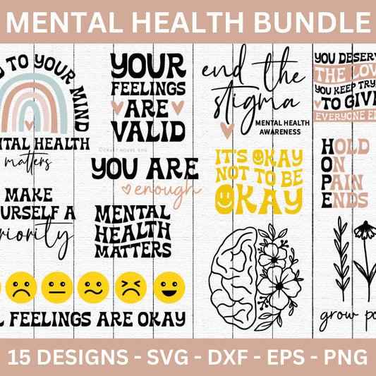 Mental Health Awareness SVG Bundle