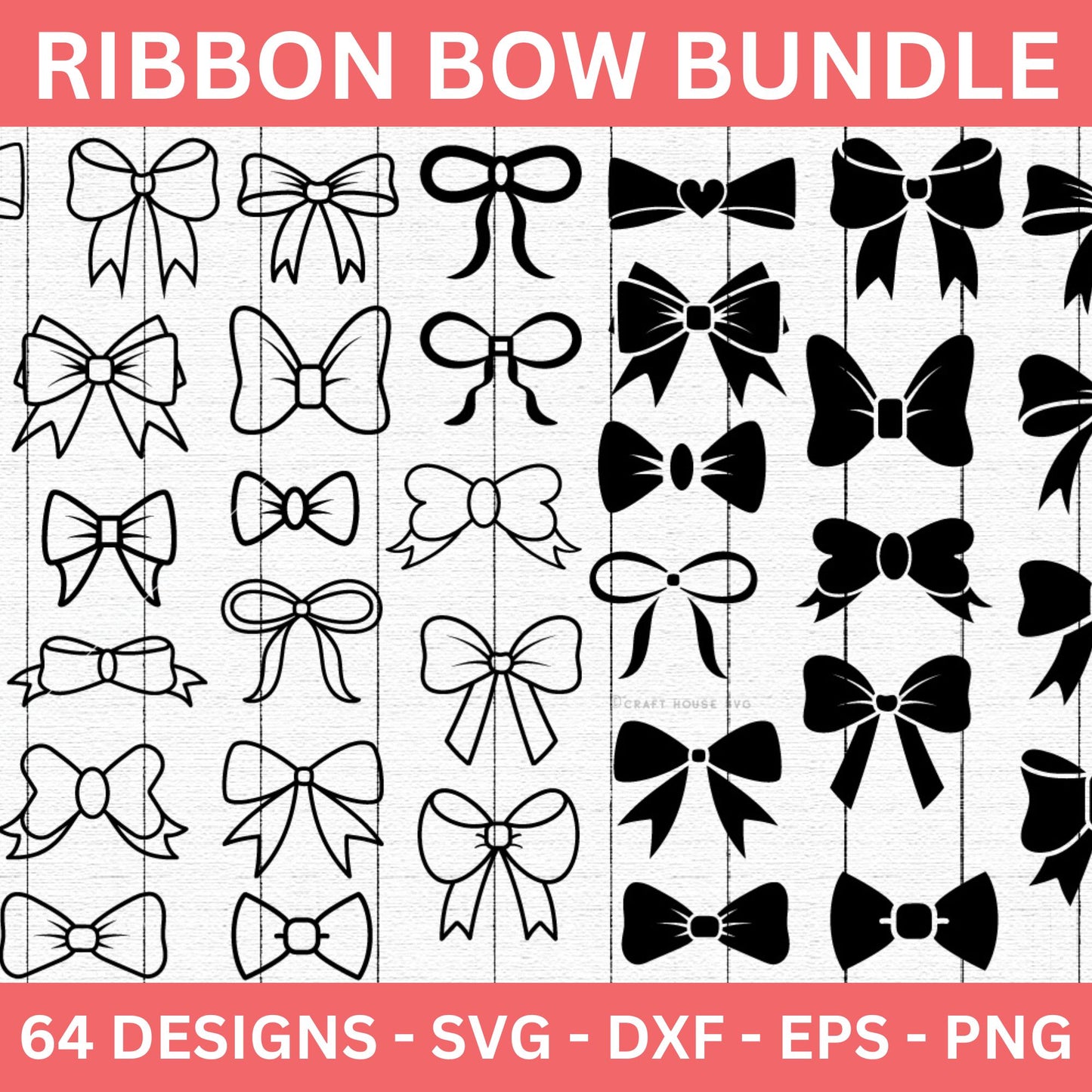 Ribbon Bows SVG Bundle