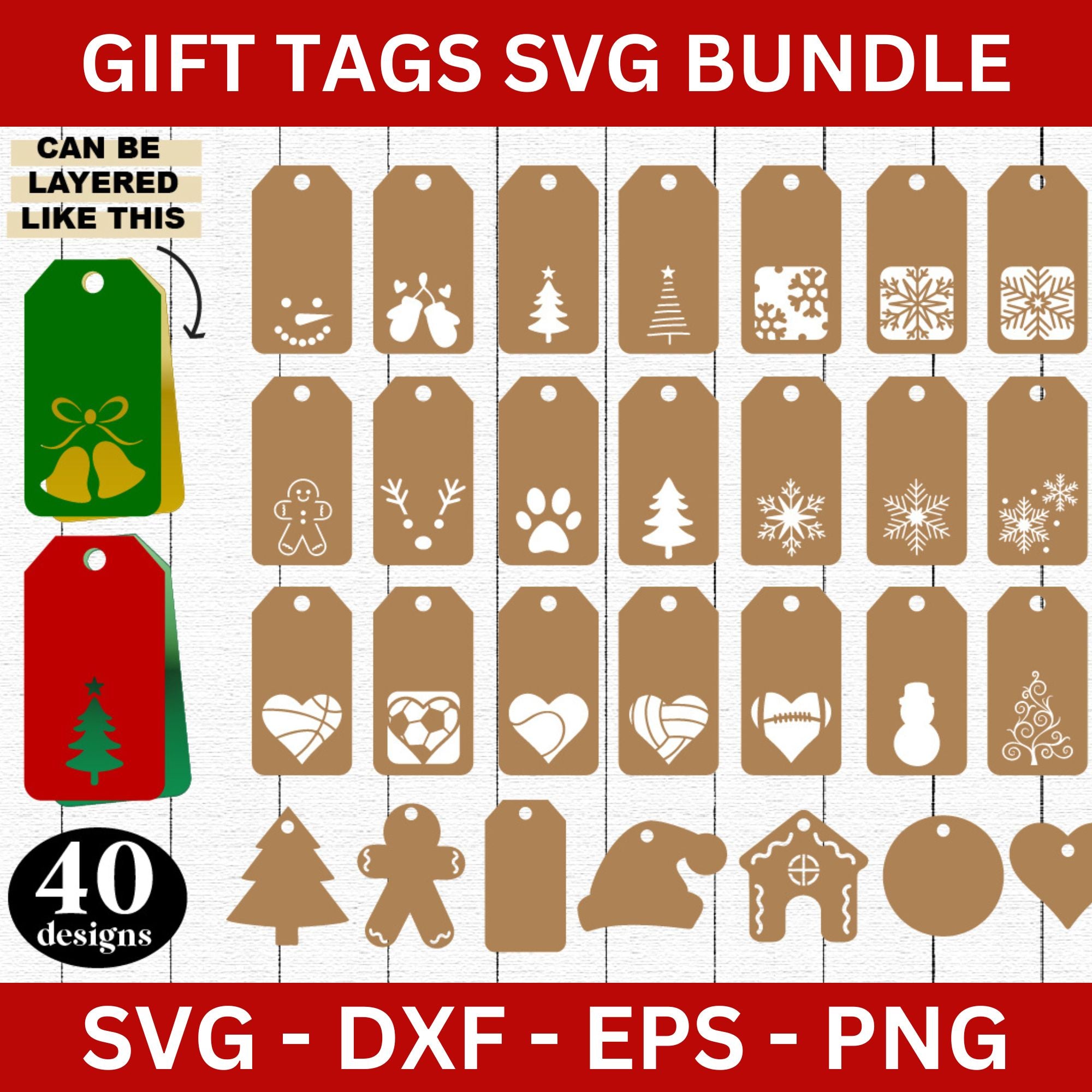 Gift Tags SVG Bundle