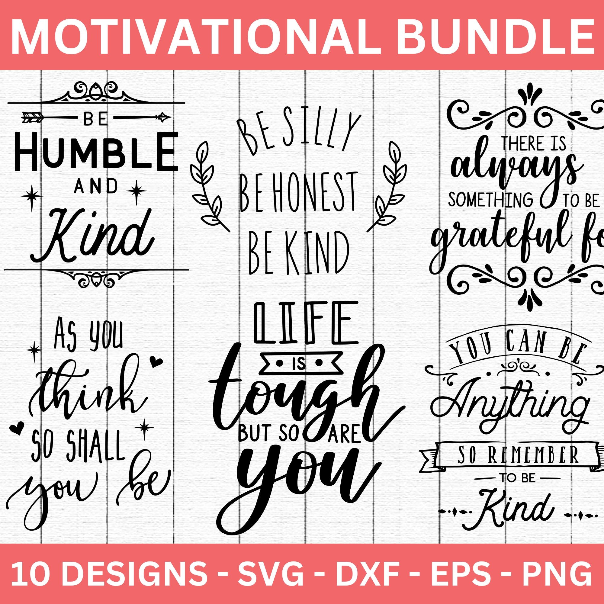 Motivational SVG Bundle