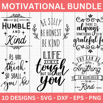 Motivational SVG Bundle - Craft House SVG