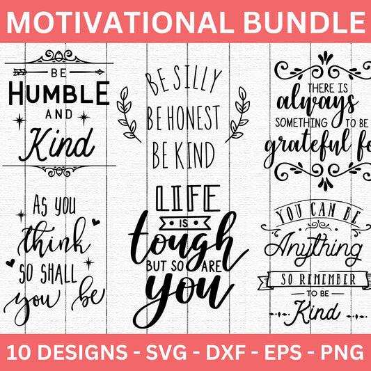 Motivational SVG Bundle - Craft House SVG