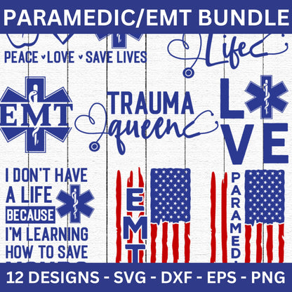 Paramedic EMS EMT SVG Bundle - Craft House SVG