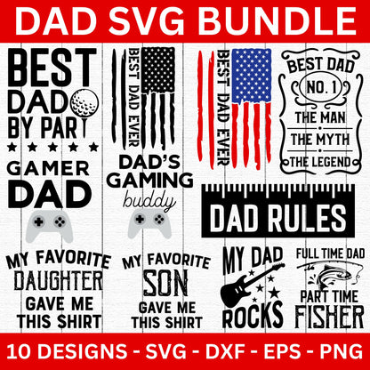 Dad SVG Bundle Father's Day Shirt - Craft House SVG