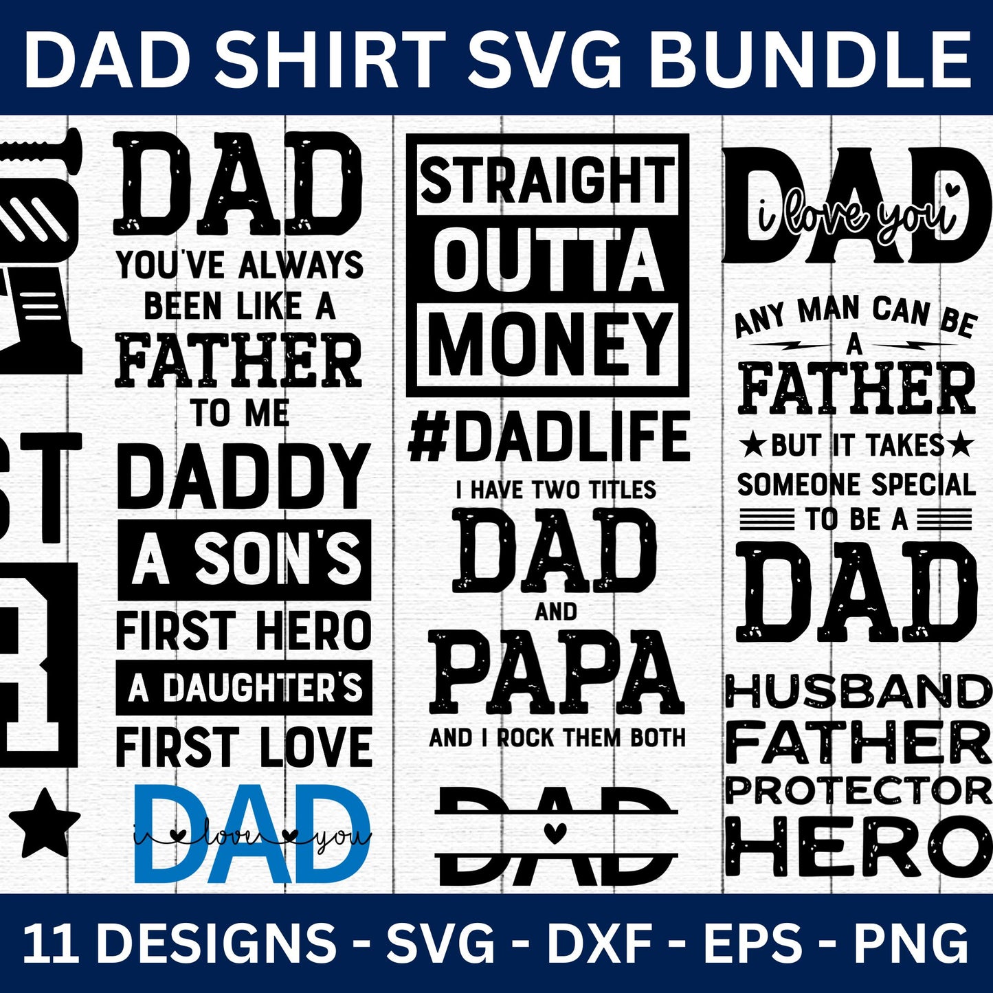 Dad Shirt SVG Bundle