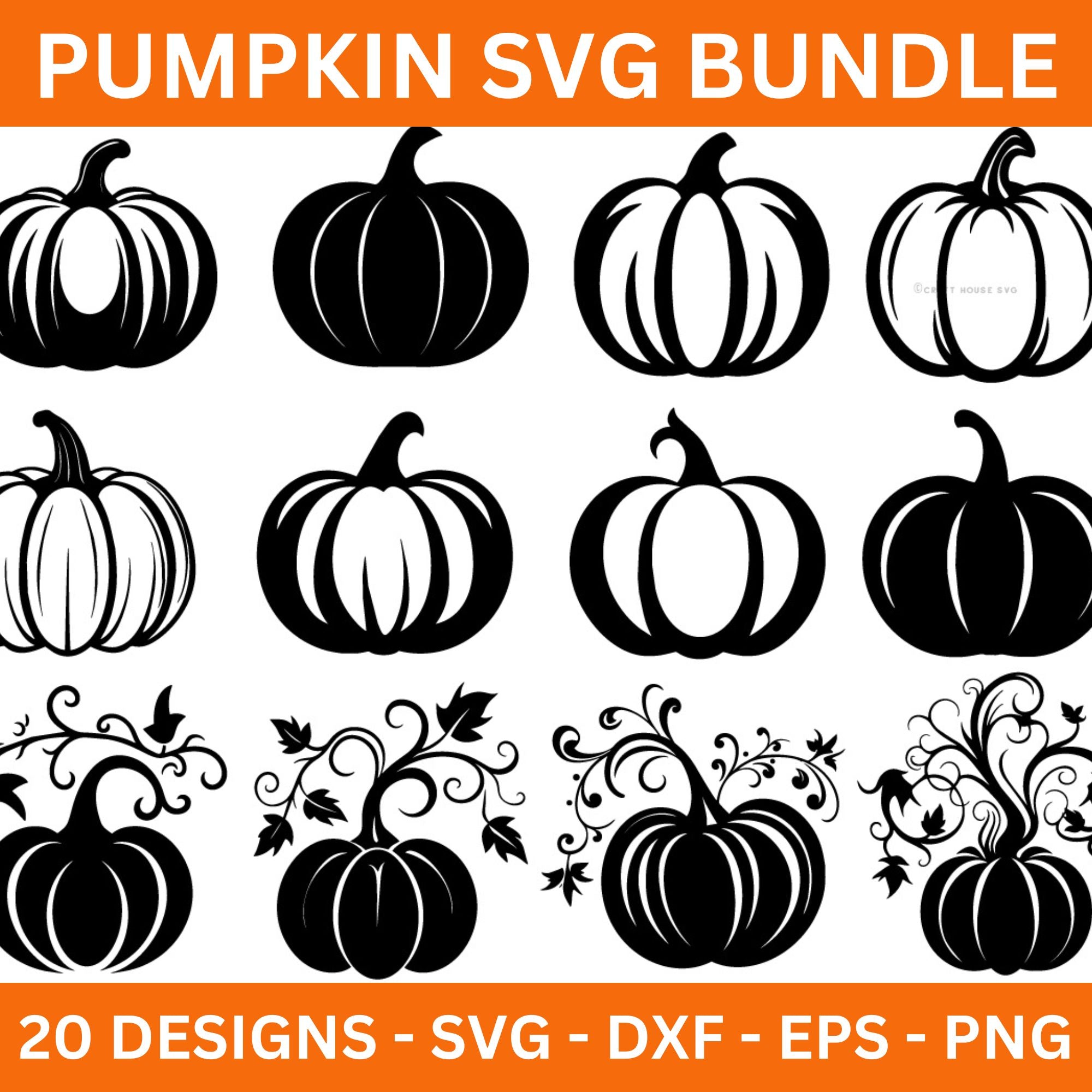 Pumpkin SVG Bundle Fall Thanksgiving Bundle