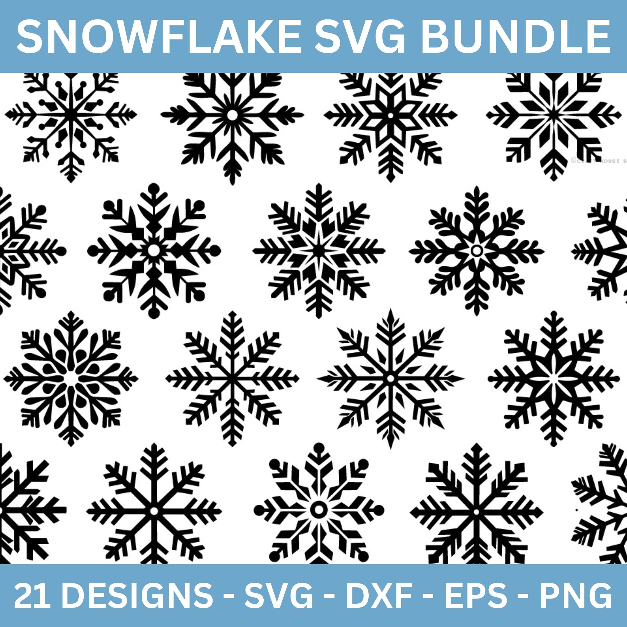 Snowflakes SVG Bundle