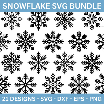 Snowflakes SVG Bundle