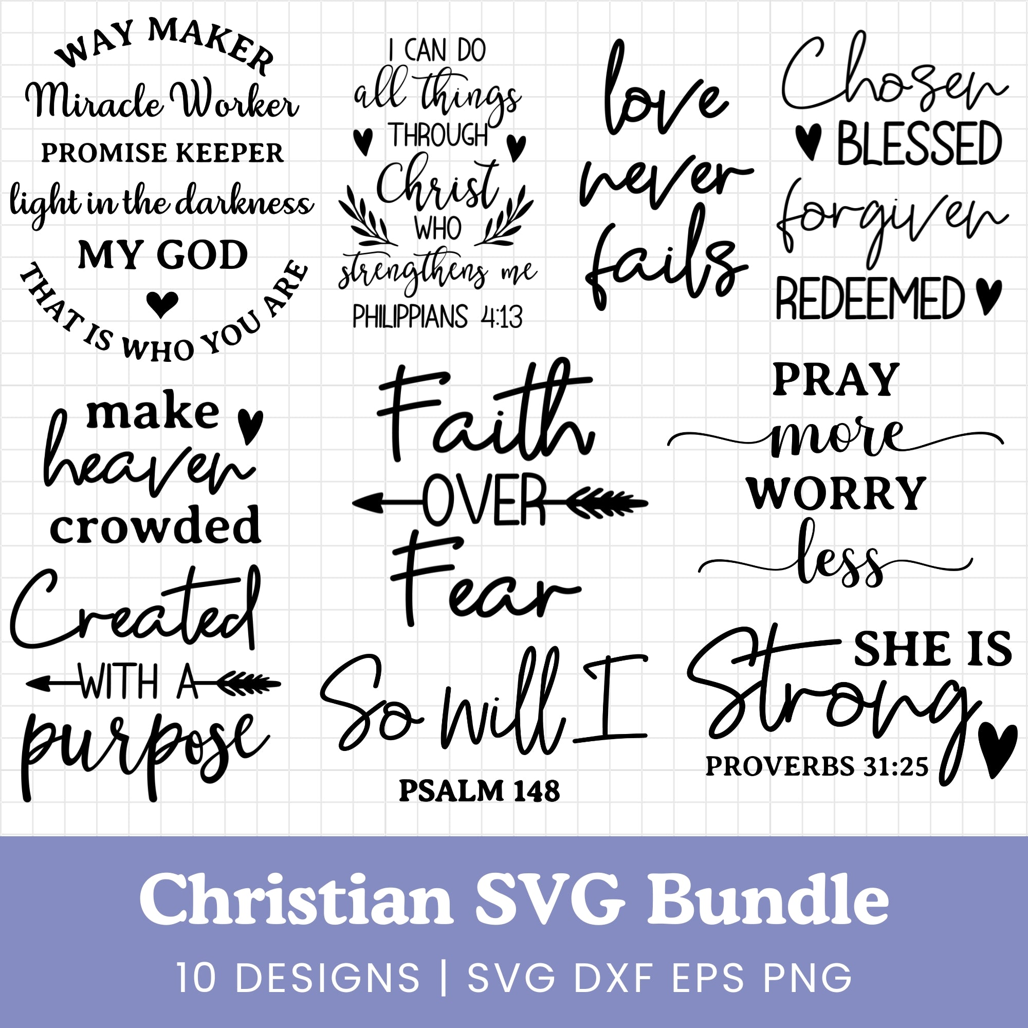 Christian SVG Bundle Scripture Bundle