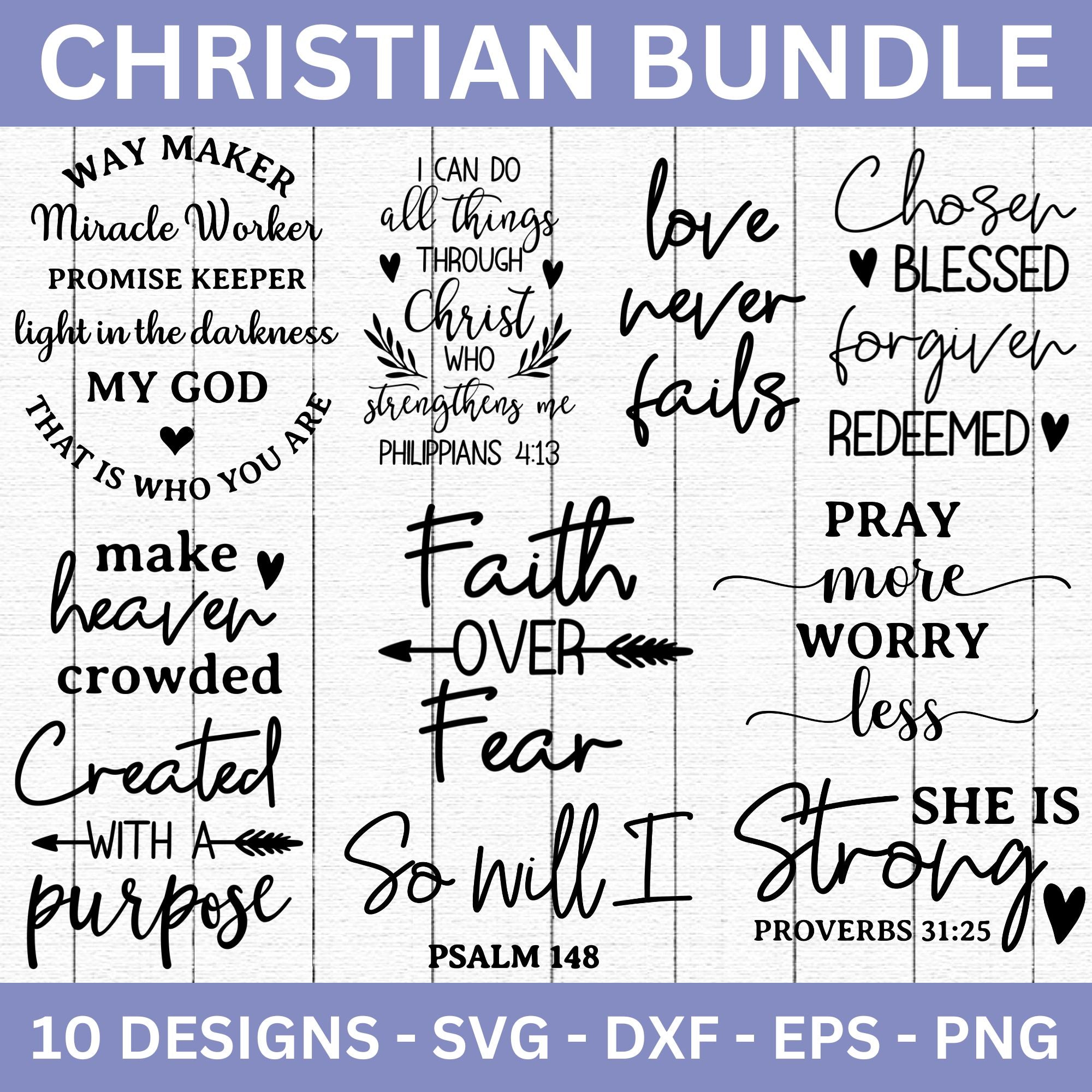 Christian SVG Bundle Scripture Bundle