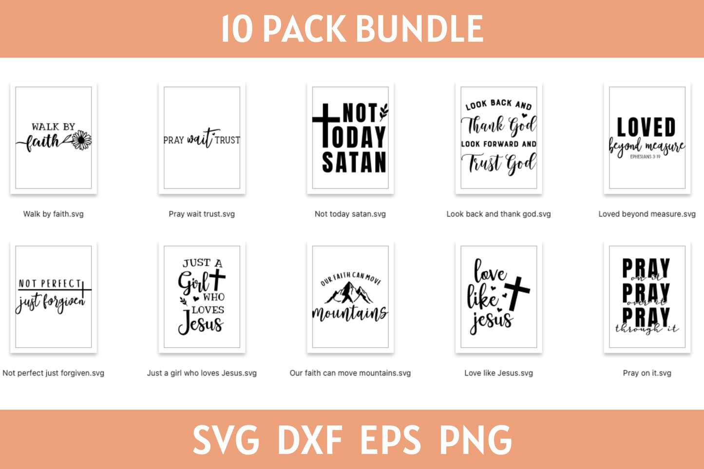Christian SVG Bundle Scripture Bundle