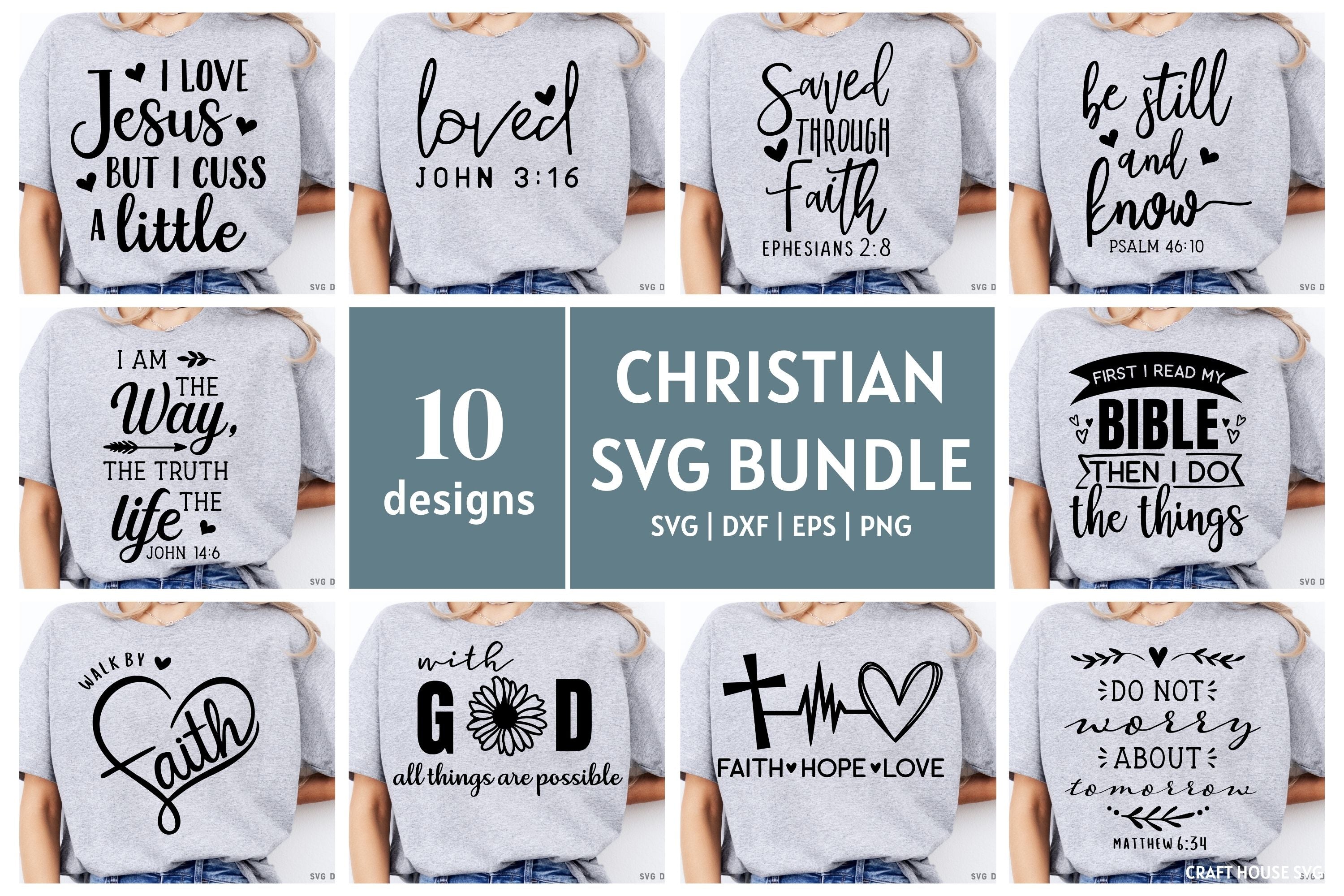 Christian SVG Bundle Scripture Bundle Cut Files