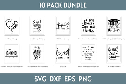 Christian SVG Bundle Scripture Bundle