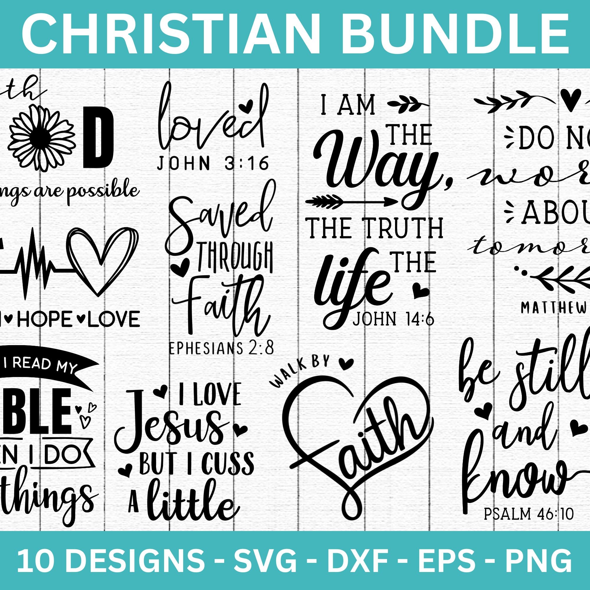 Christian SVG Bundle Scripture Bundle