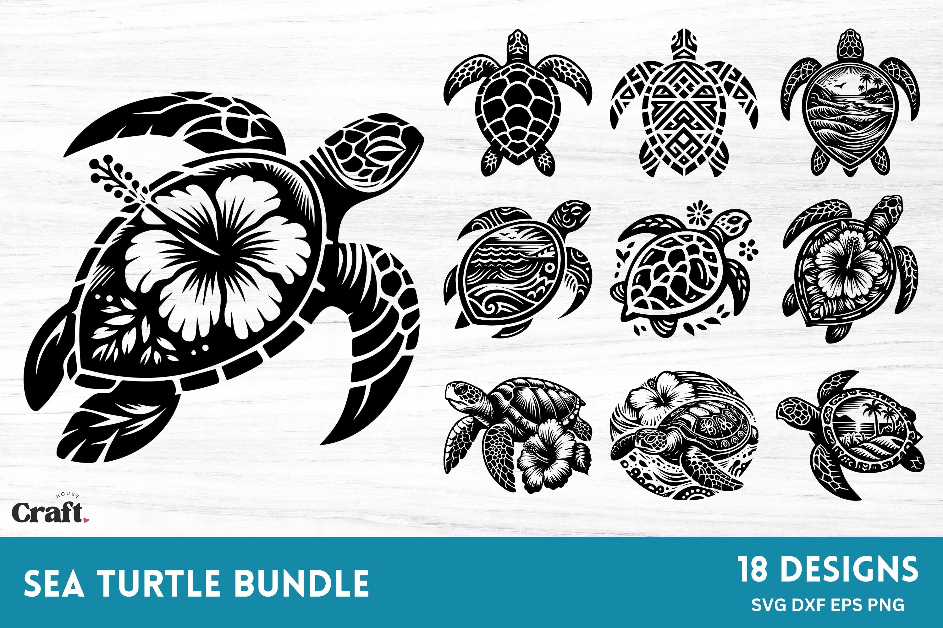 Sea Turtle SVG Bundle