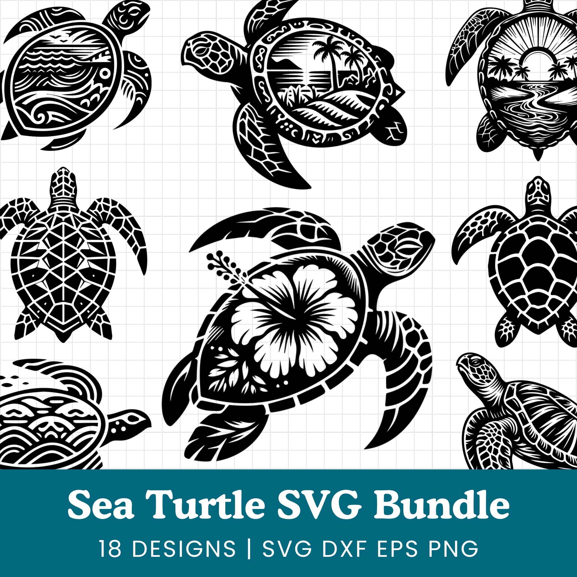 Sea Turtle SVG Bundle