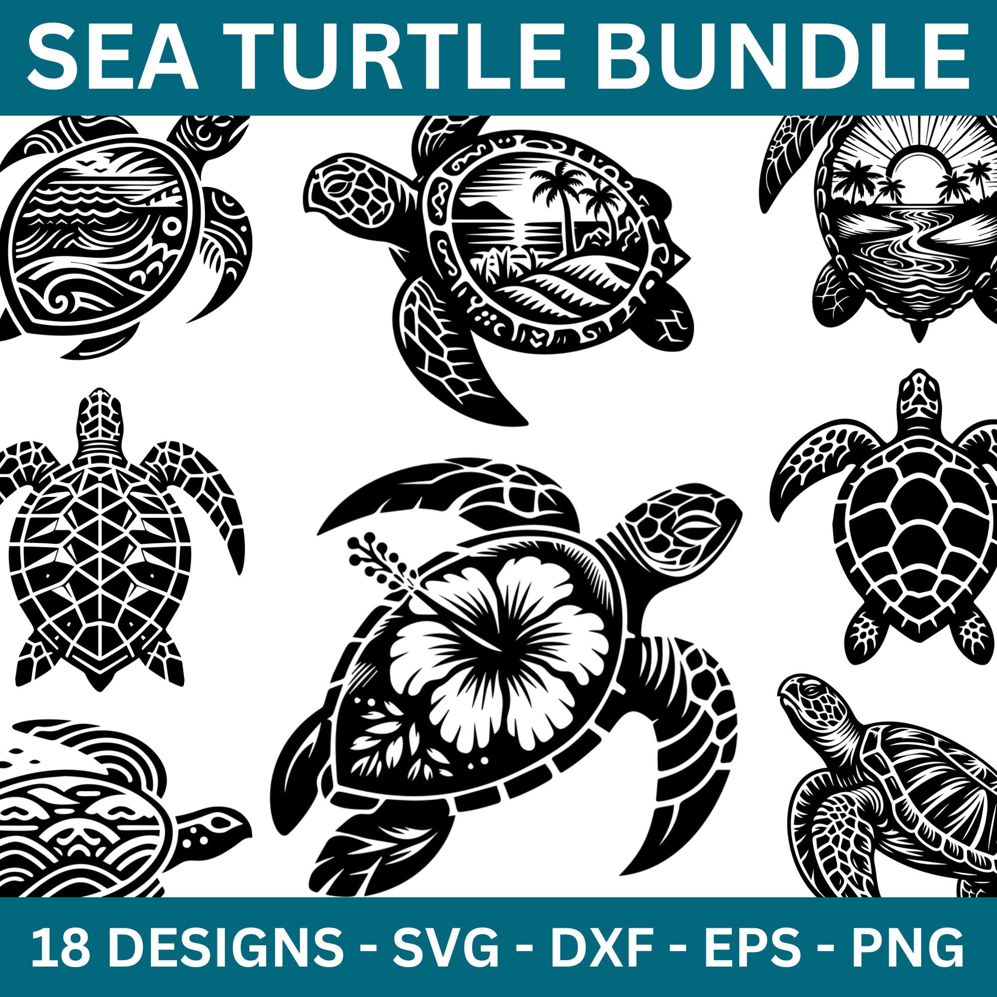 Sea Turtle SVG Bundle