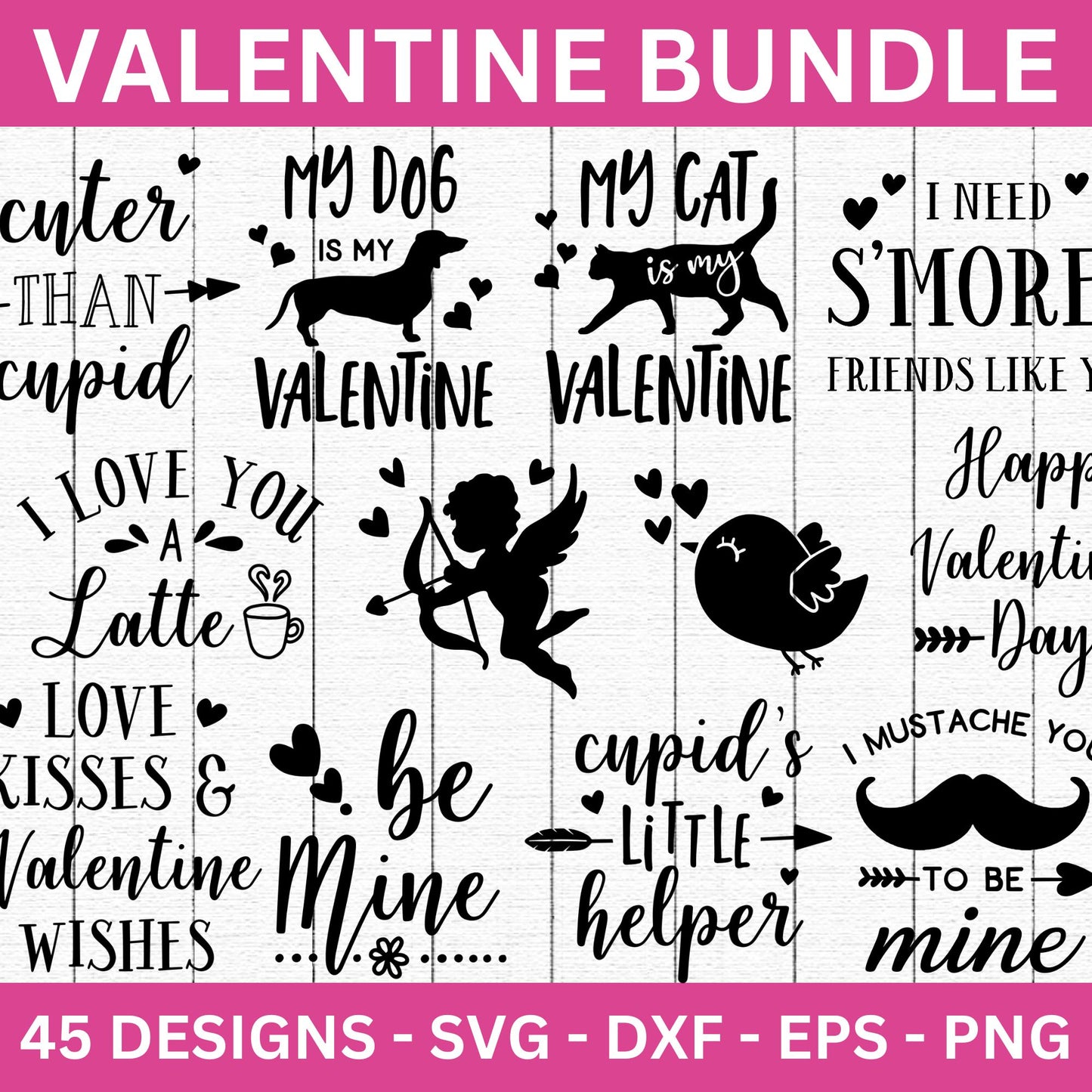 Valentine's Day SVG Bundle - Craft House SVG