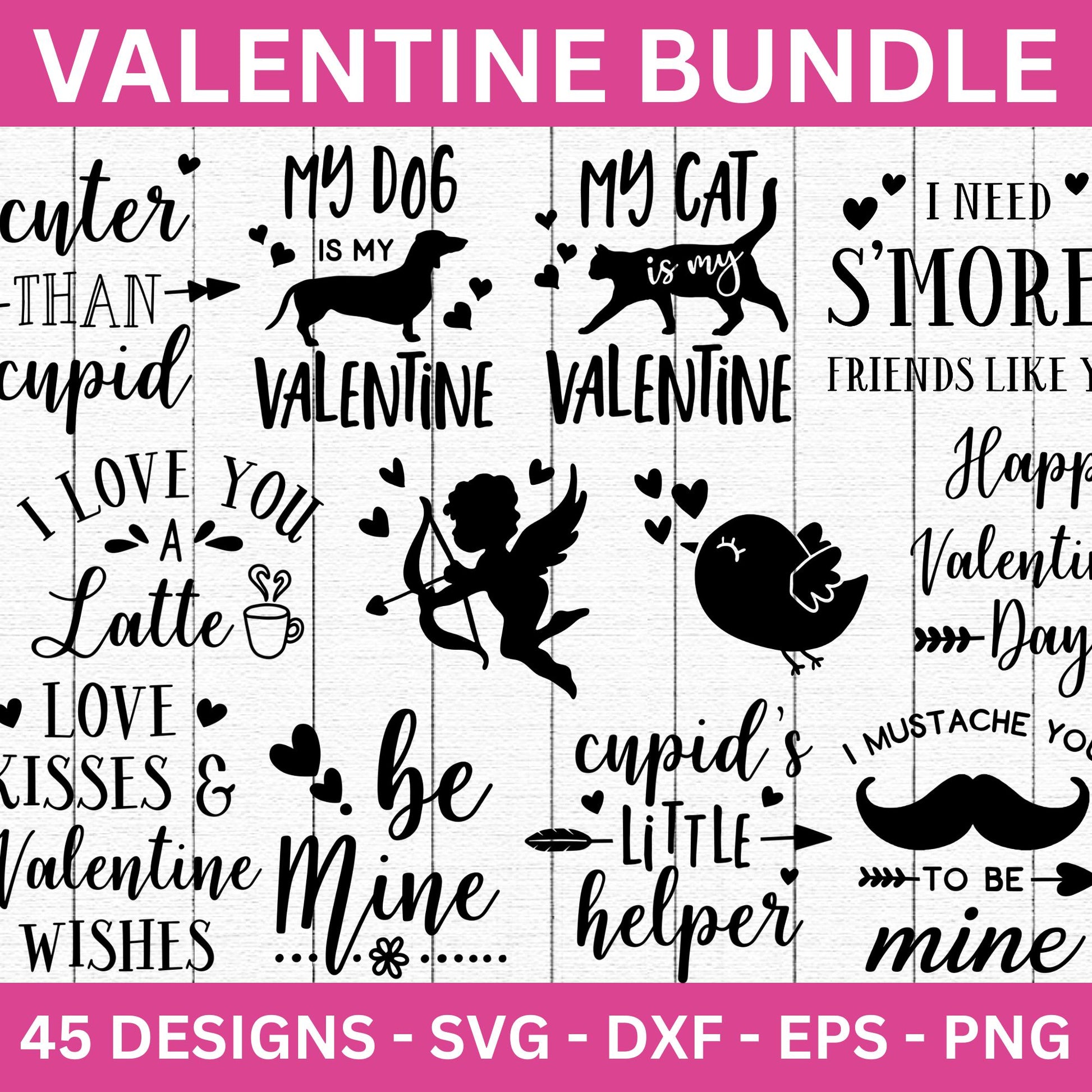 Valentine's Day SVG Bundle - Craft House SVG