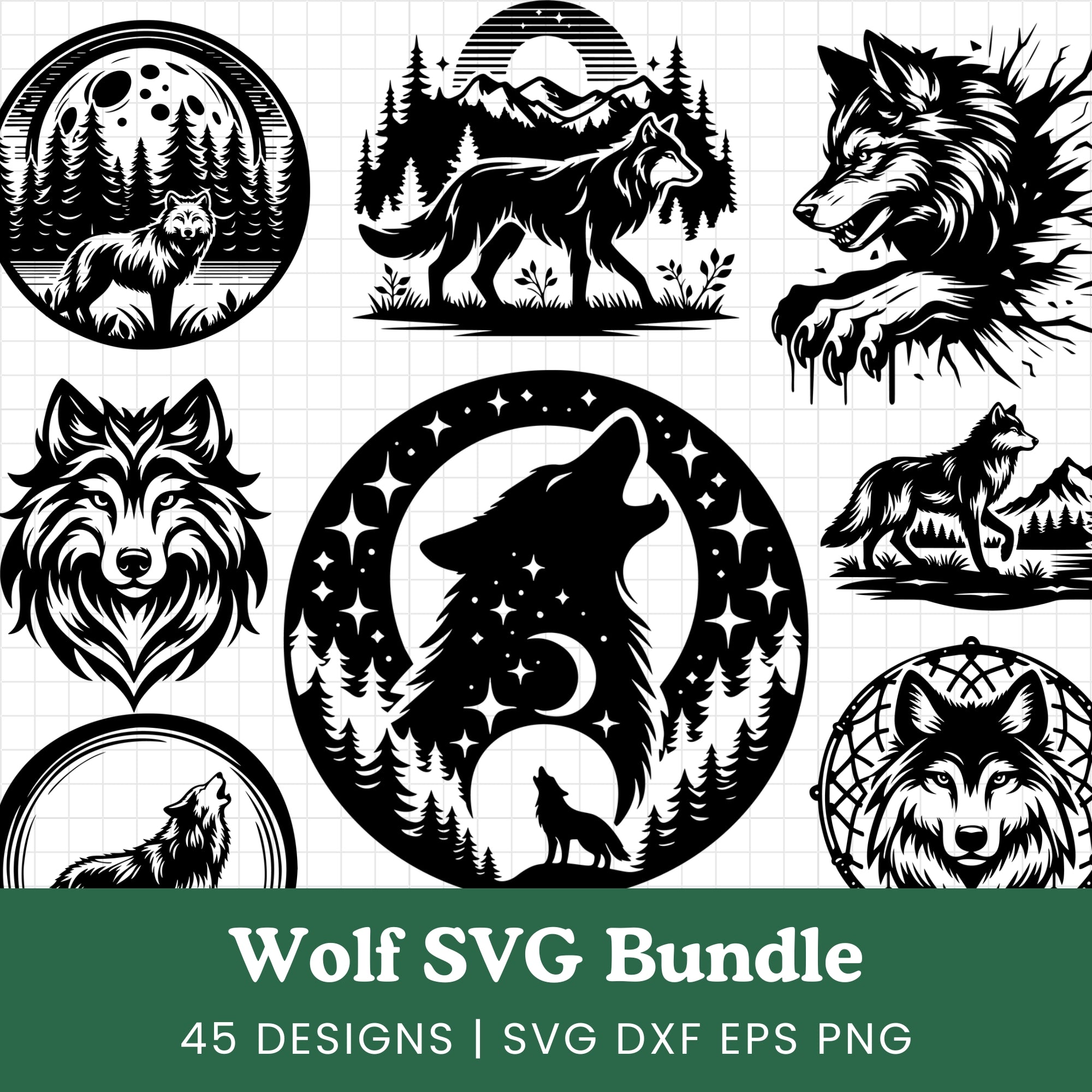 Wolf SVG Bundle