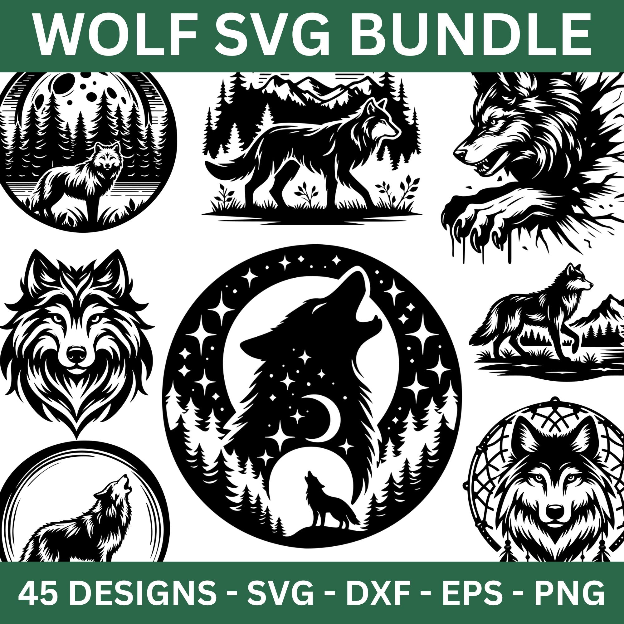 Wolf SVG Bundle