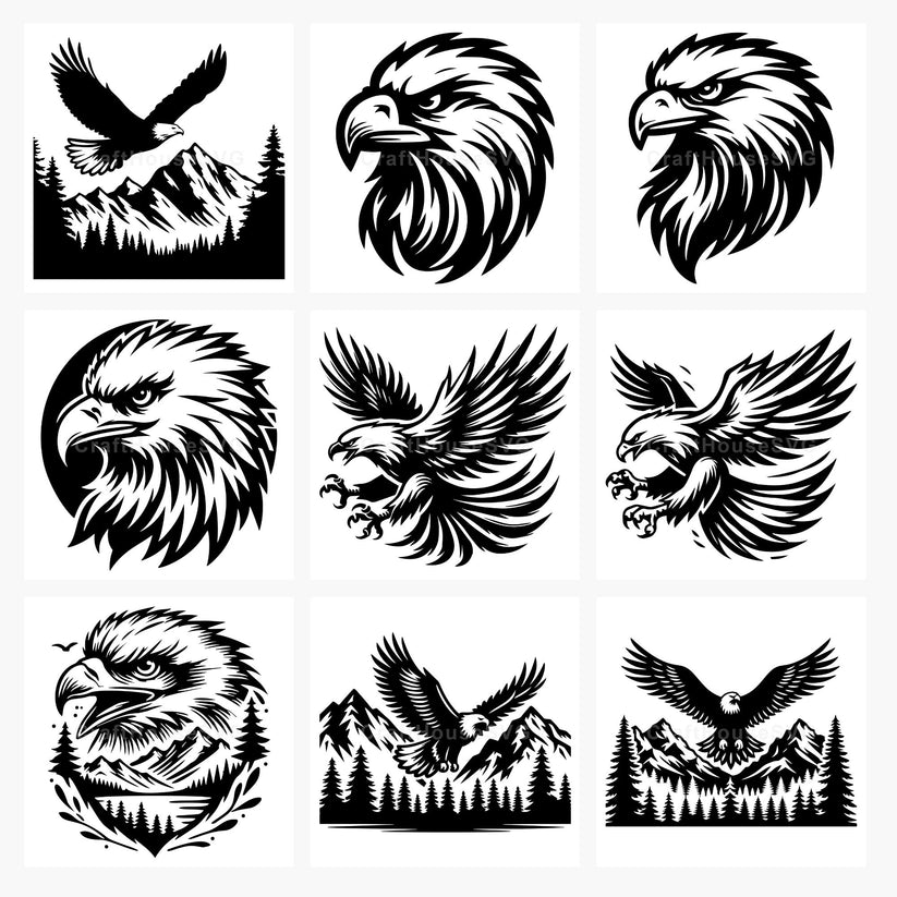 Eagle SVG Bundle - Free and Premium Files – Craft House SVG