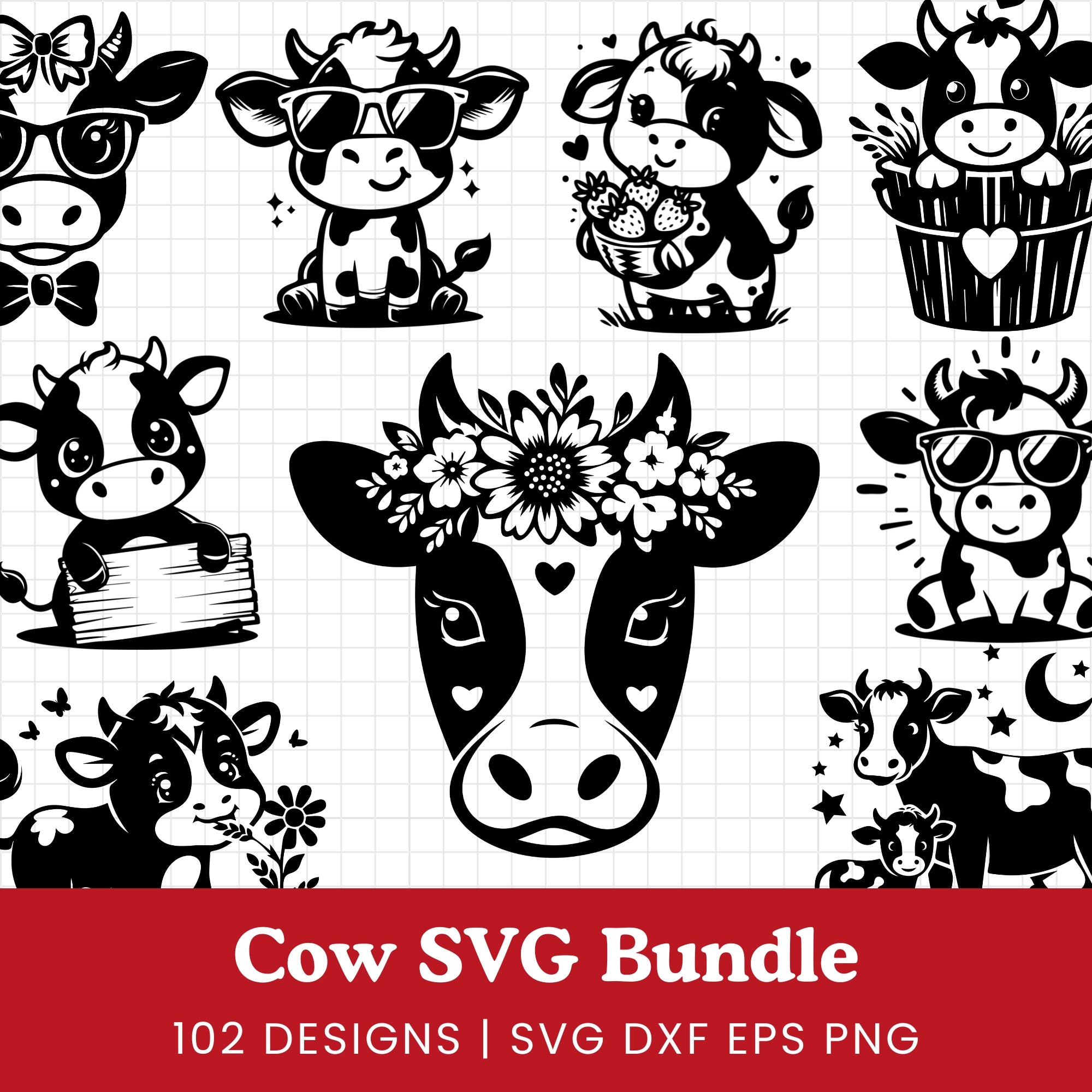 Cow SVG Bundle