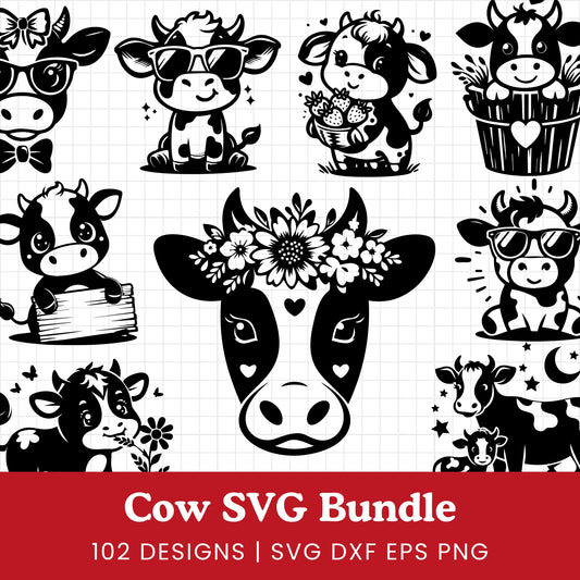 Cow SVG Bundle - Craft House SVG