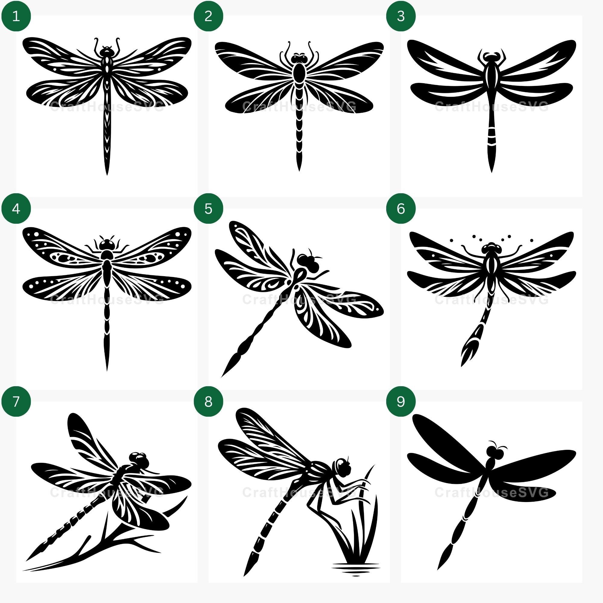 Dragonfly SVG Bundle