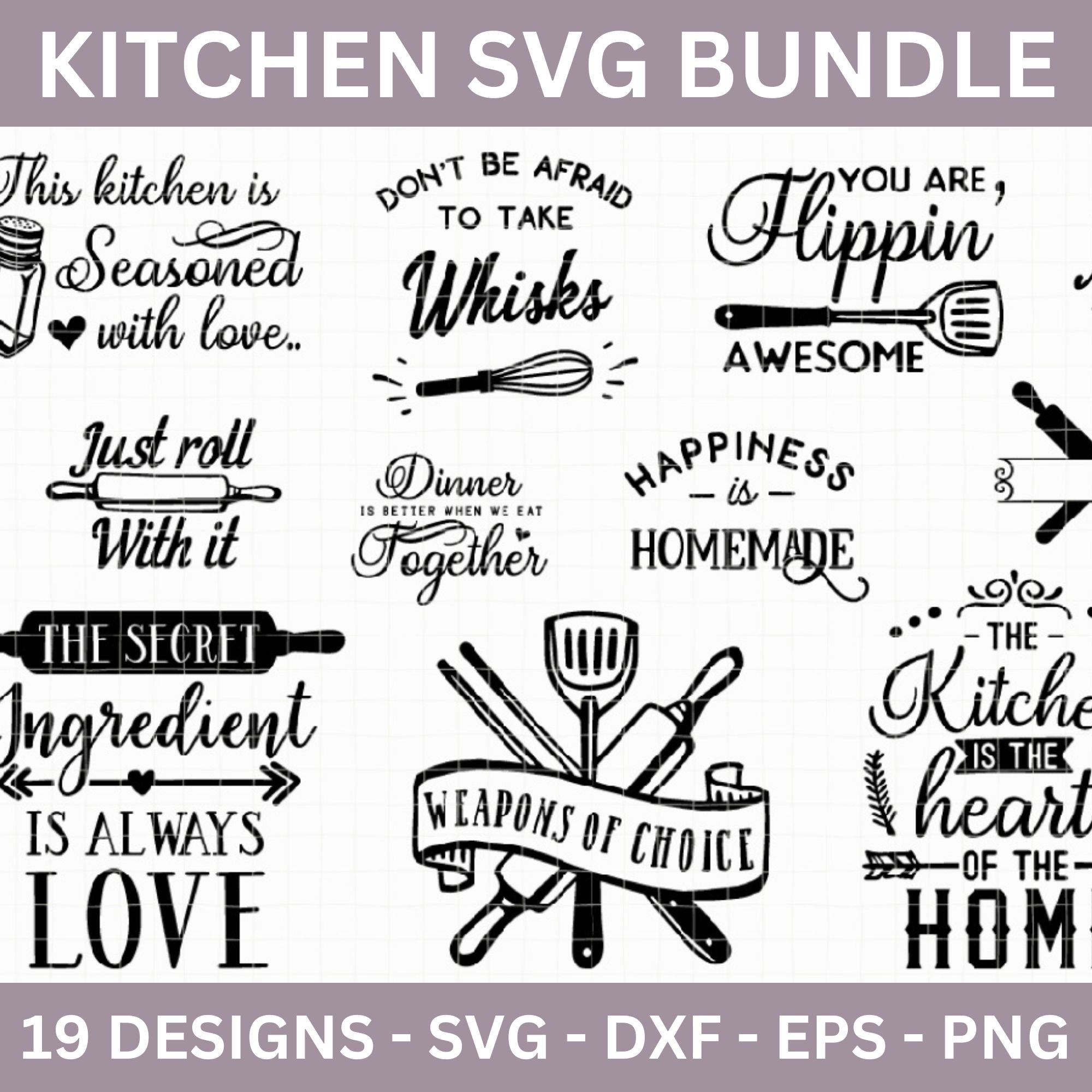 Kitchen SVG Bundle - Craft House SVG