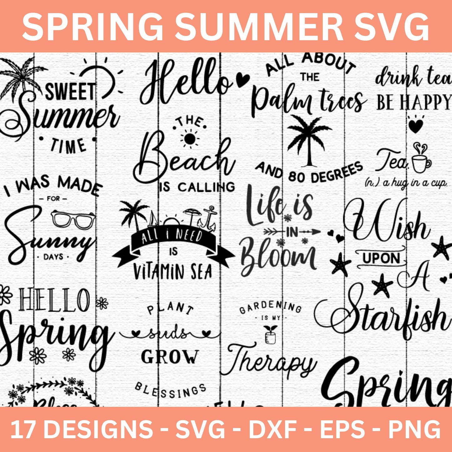 Spring Summer SVG Bundle - Craft House SVG
