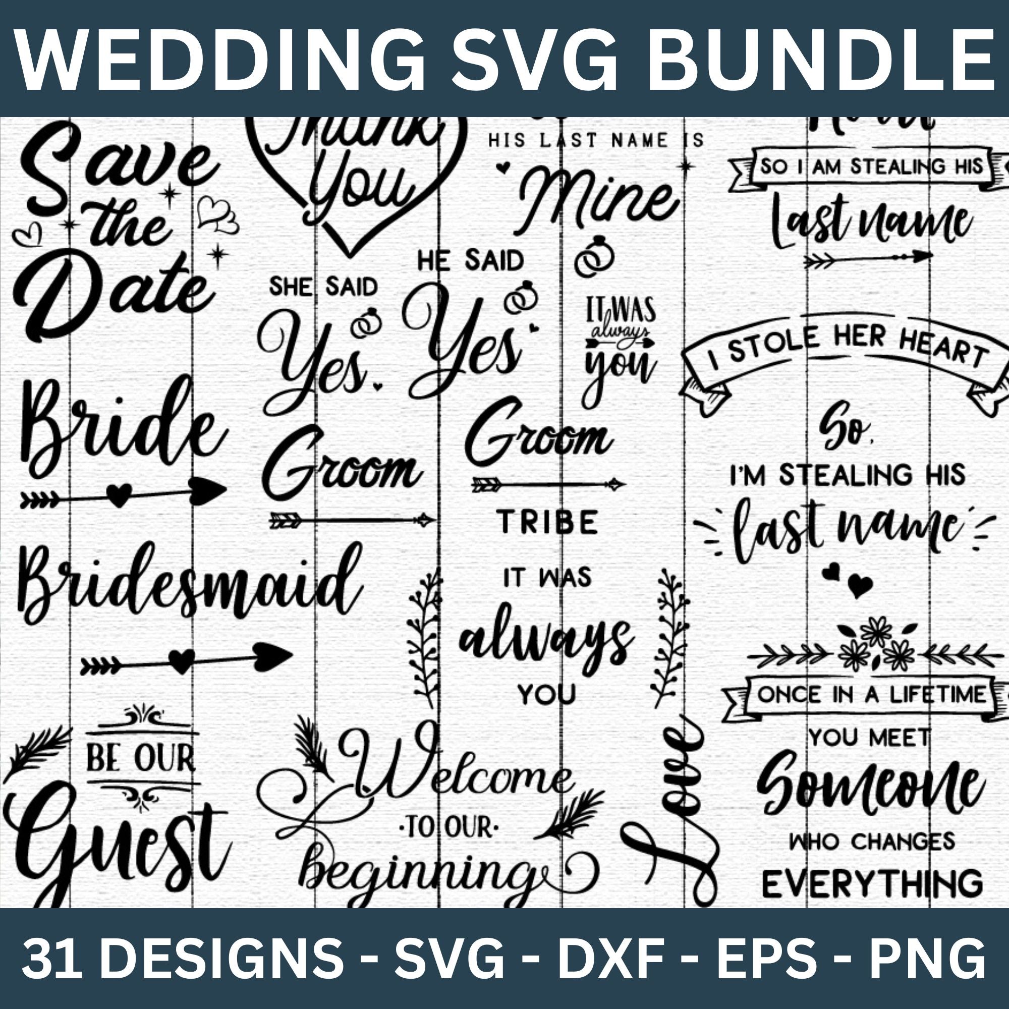 Wedding SVG Bundle