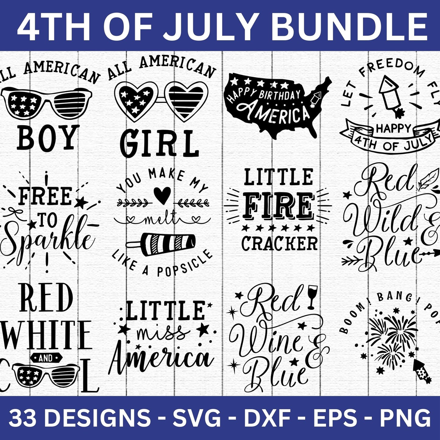 4th of July SVG Bundle - Craft House SVG
