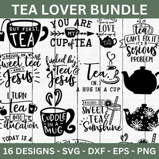Tea SVG Bundle - Craft House SVG